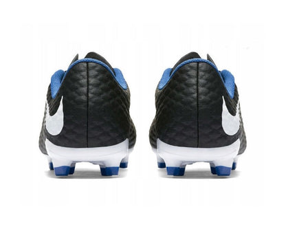[852595-002] Preschool Nike Hypervenom Phelon 3 Fg Gs 'black White Royal'
