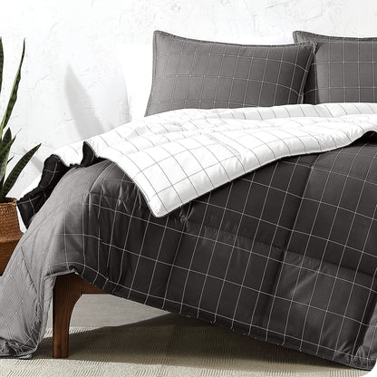 Grid - Grey/White - White-
