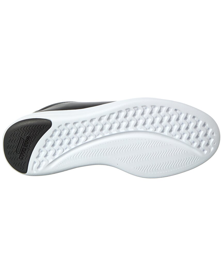 BLACK / WHITE LEATHER-
