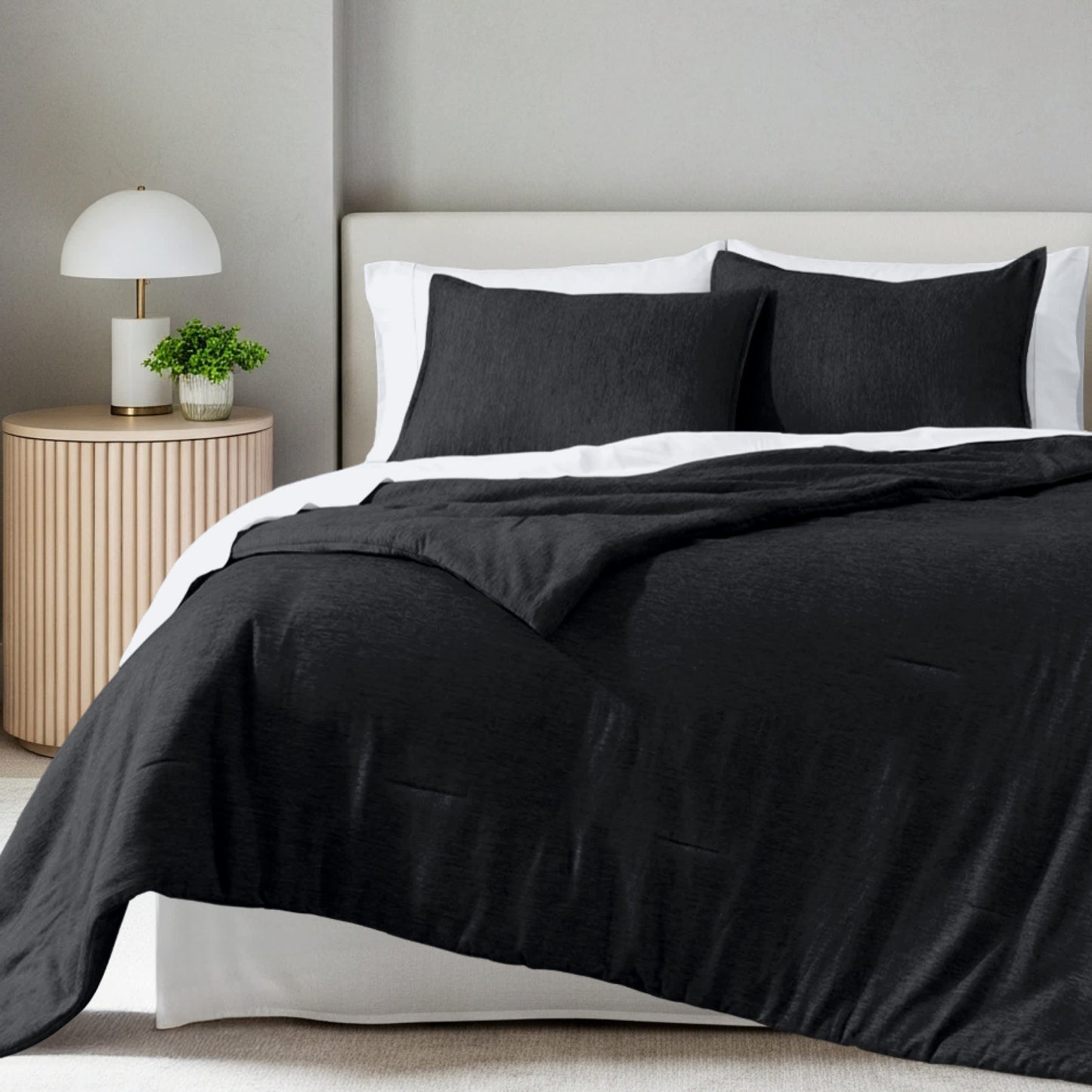 Heathered Black-