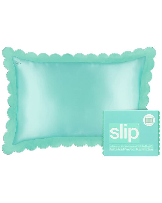 slip® Pure Silk Queen Pillowcase With Scalloped Edge