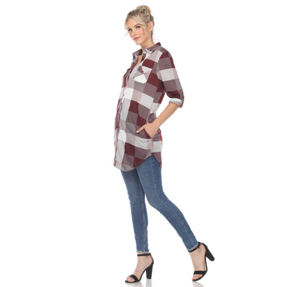 Burgundy White-
