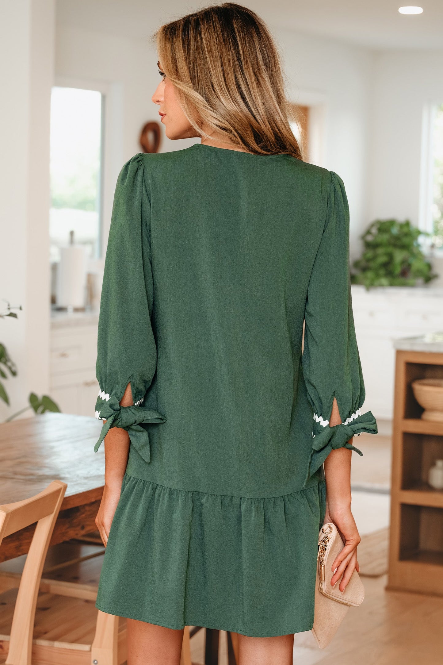 Threaded Pear Xyla Bracelet Sleeve Shift Dress