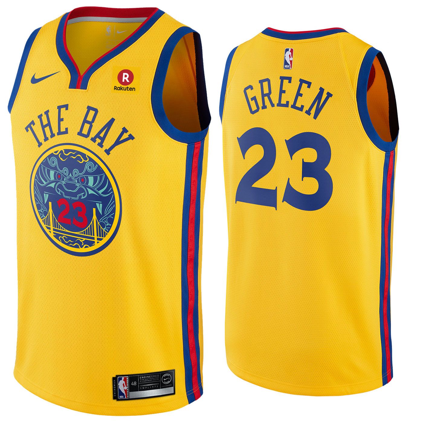 Nike Youth NBA Golden State Warriors Chinese Heritage Green
