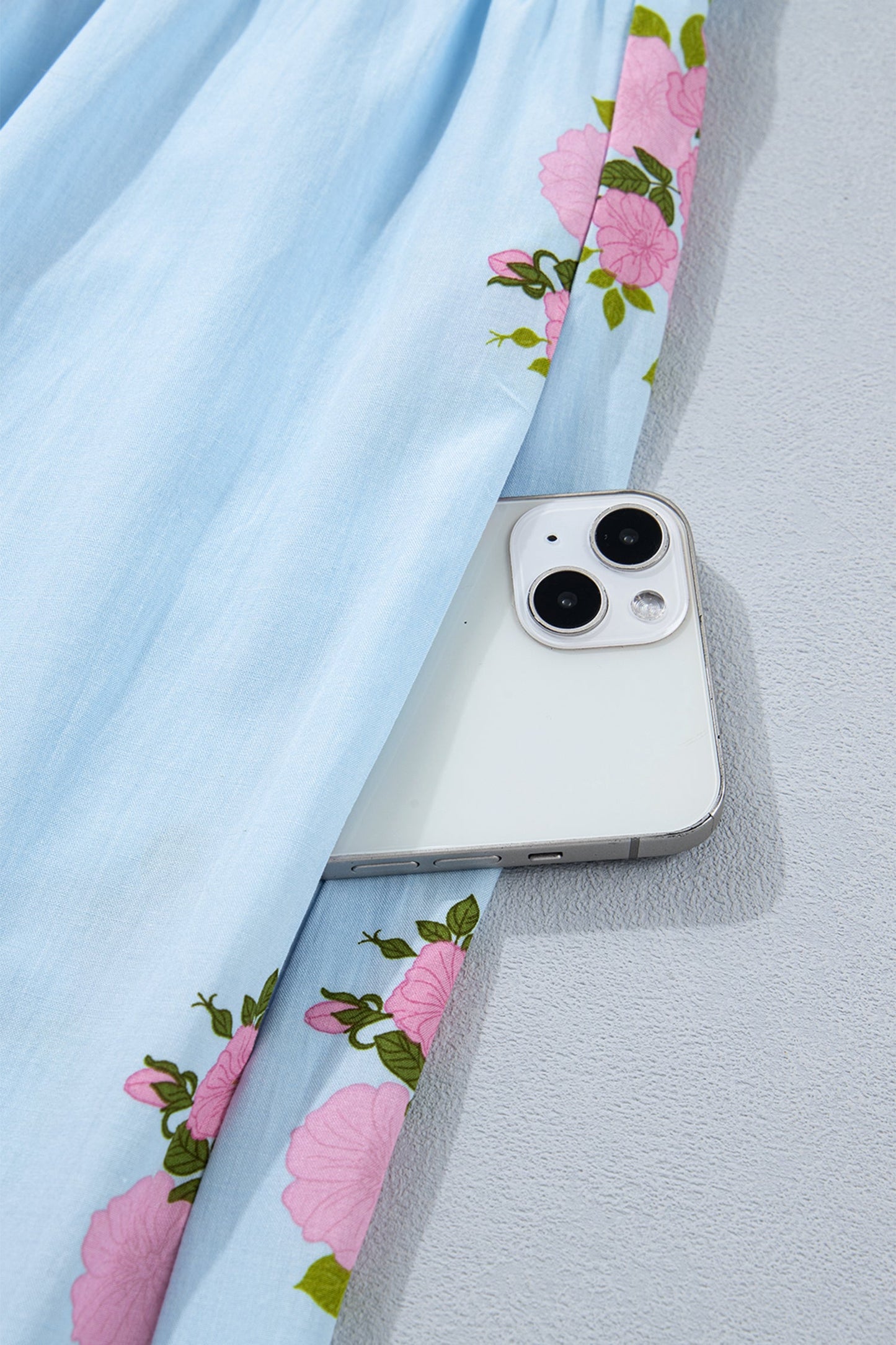 Threaded Pear Lucy Print Scalloped Trim Plus Dress