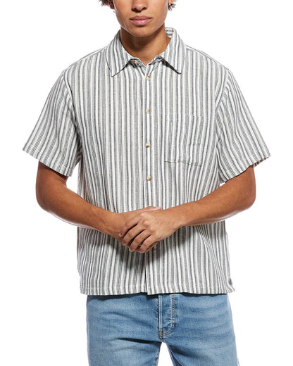NAVY/ CHEVRON STRIPE-