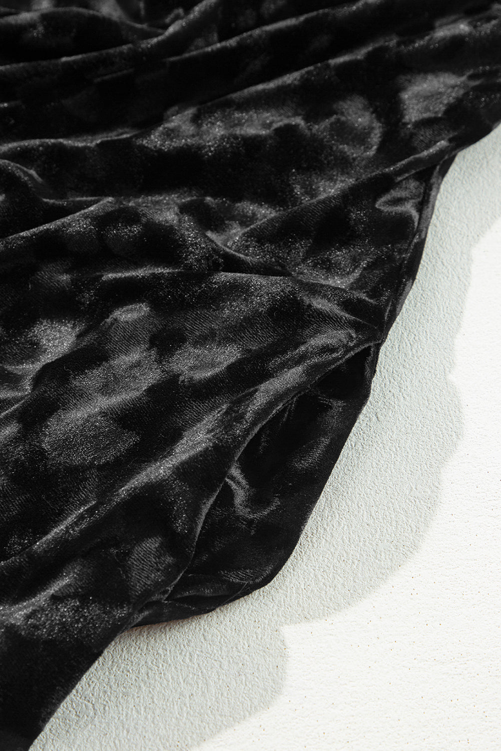 Threaded Pear Ximena Sleeve Velvet Mini Dress