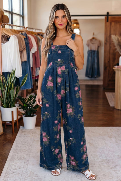 Threaded Pear Akira Waist Wide Leg Jumpsuit