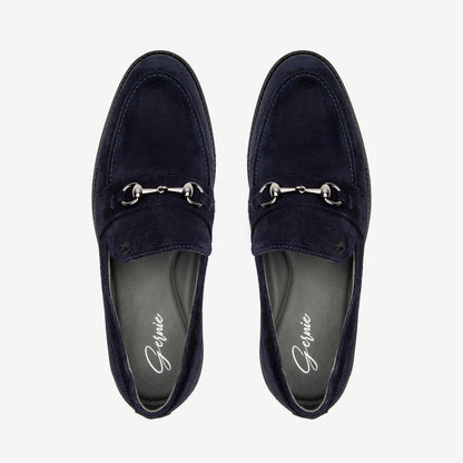 Navy Suede-