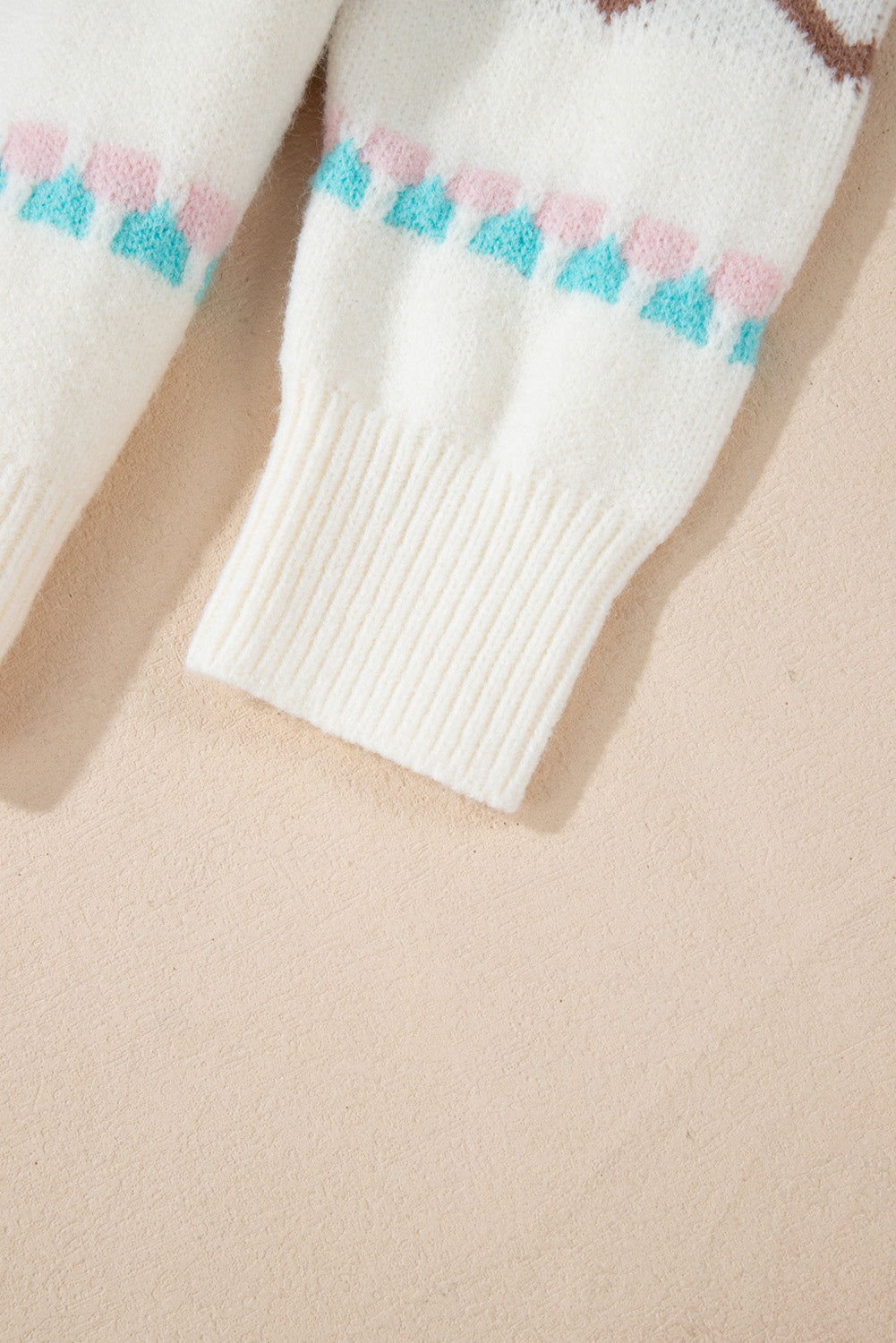 Threaded Pear Sofia Trim Drop Shoulder Sweater