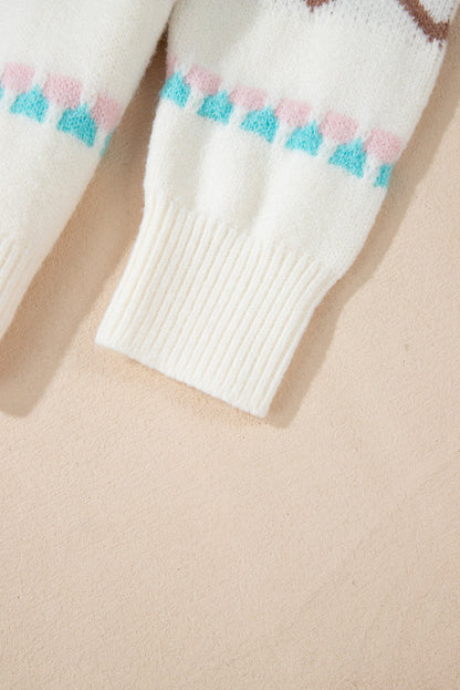 Threaded Pear Sofia Trim Drop Shoulder Sweater