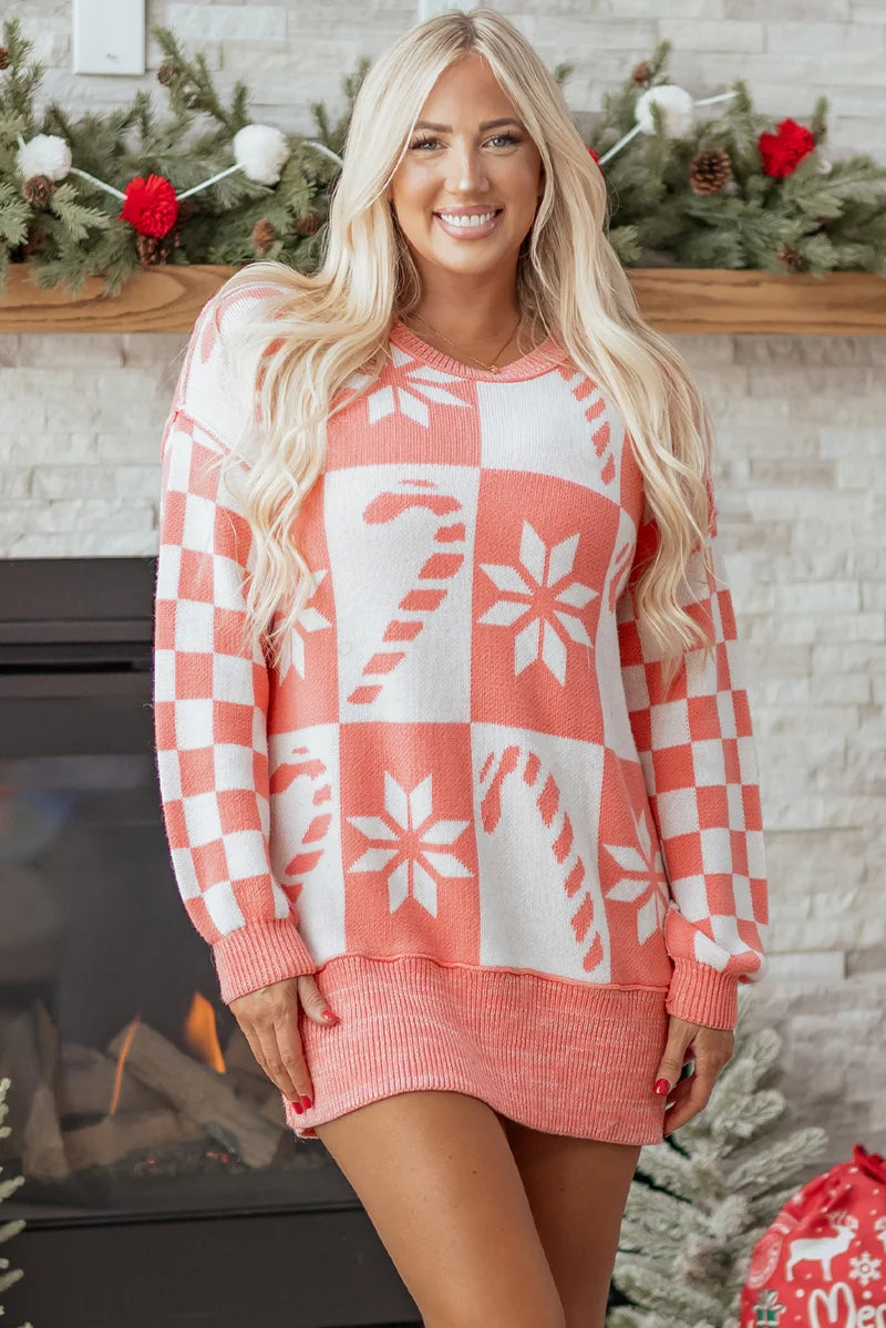 Threaded Pear Zaralana Shoulder Tunic Loose Sweater