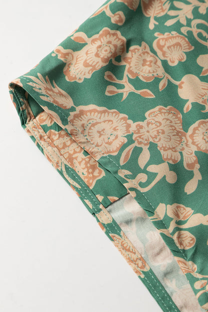 Threaded Pear Bethany Pleated Short Sleeve Blouse