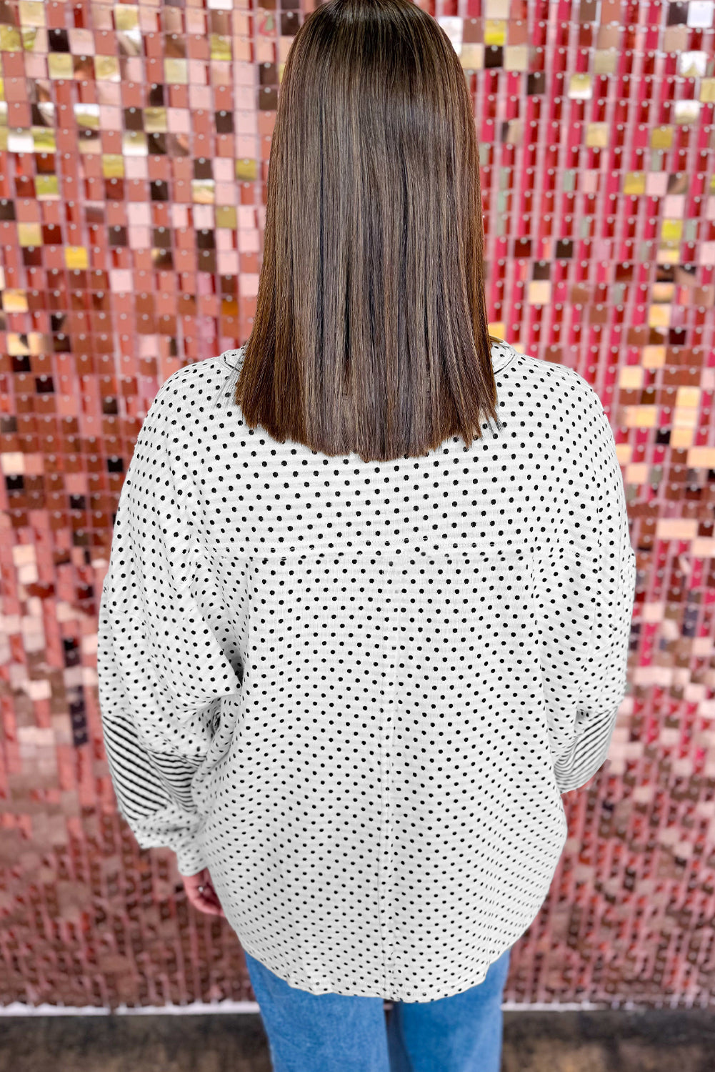 Threaded Pear Jordyn Sleeve Henley top Long Sleeve PLUS Top