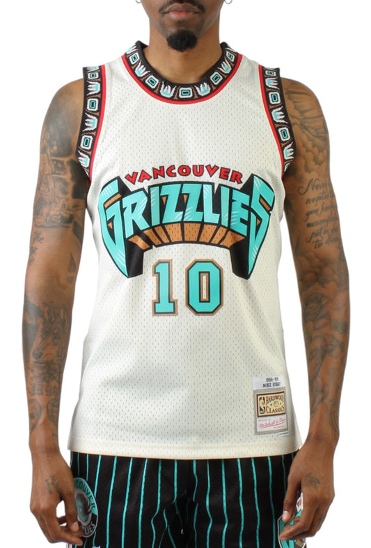 Mitchell & Ness Men's Cream Team Color Swingman Jersey Grizzlies 1998 Mike Bibby Jerseys