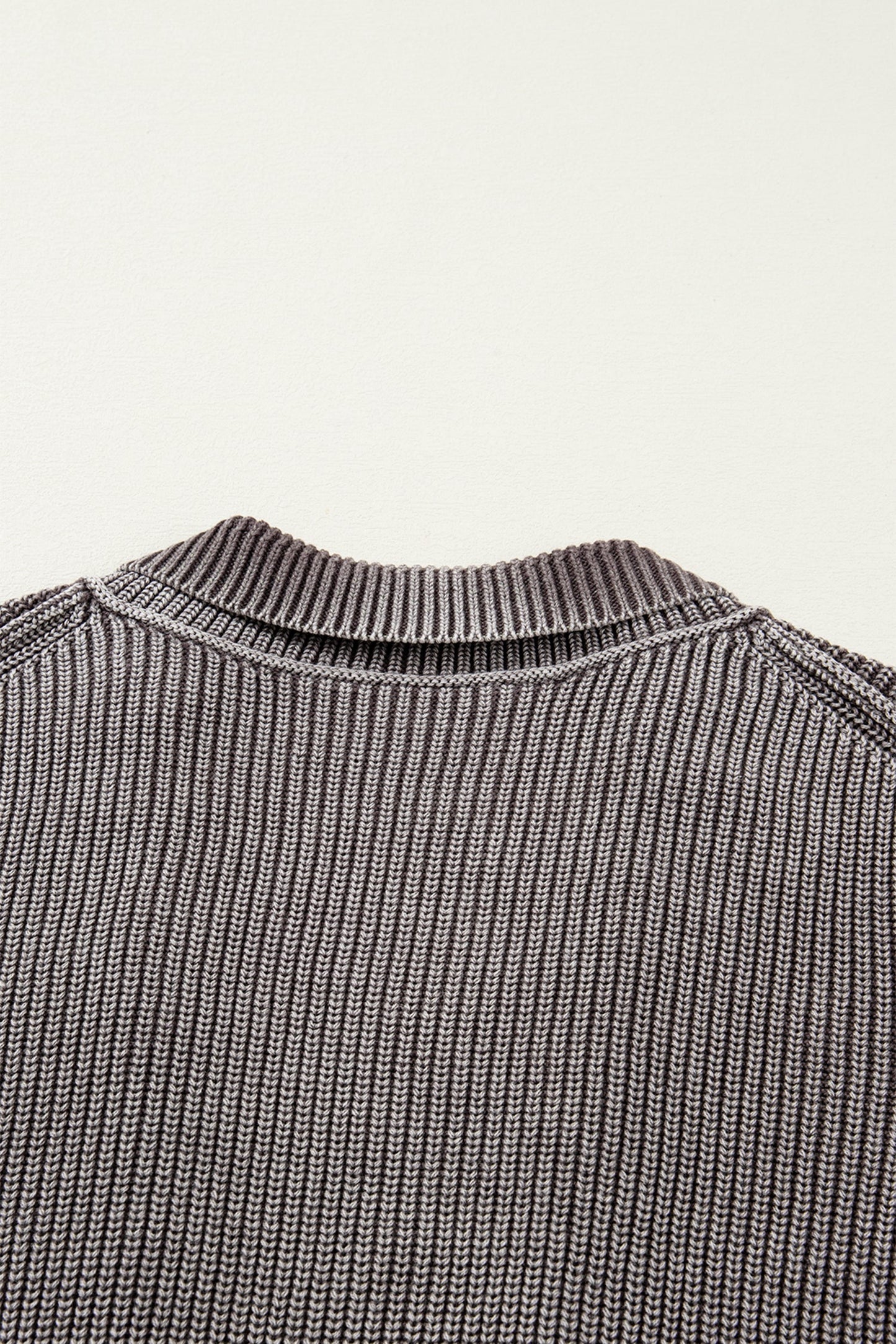 Threaded Pear Sunny Patchwork Knit Open Sweater