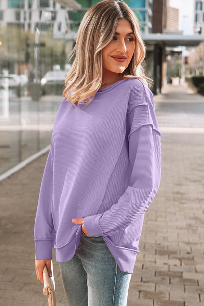 Threaded Pear Eva Drop Shoulder Baggy Pullover