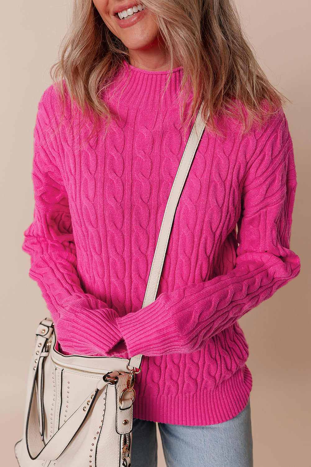 Threaded Pear Lola High Drop Shoulder Sweater