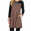 Brown Black Geometric Print