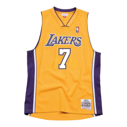 Mitchell & Ness Los Angeles Lakers 2009-10 Lamar Odom Men Jersey Gold