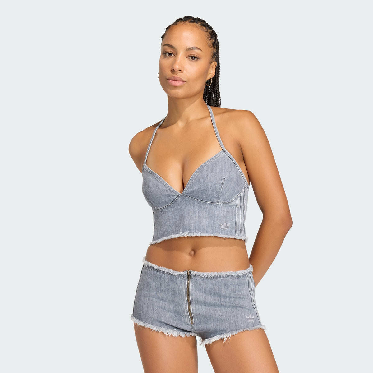 Washed Grey Denim-
