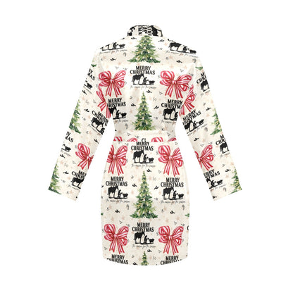 Baha Ranch Praying Cowboy Christmas Western Cowgirl Satin Robe