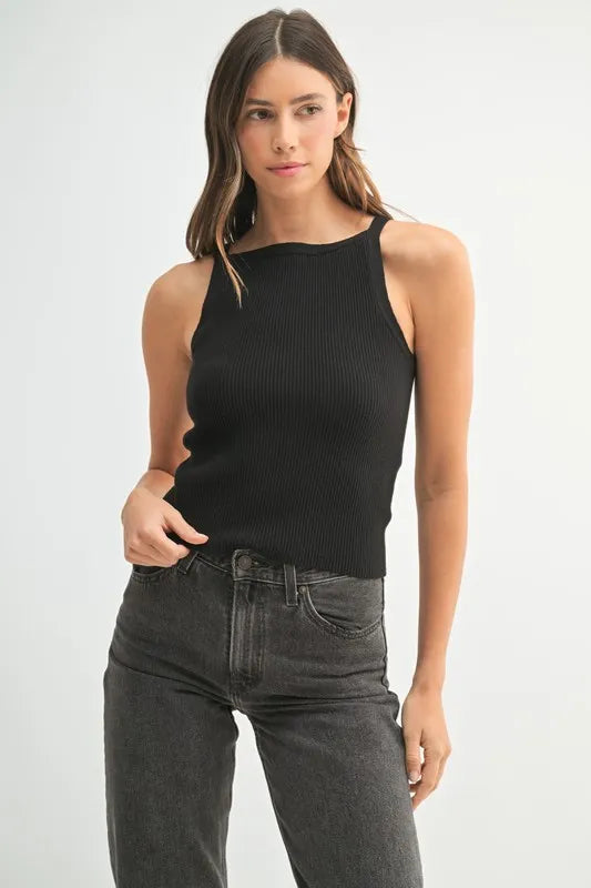 MABLE Ribbed Knit Tank