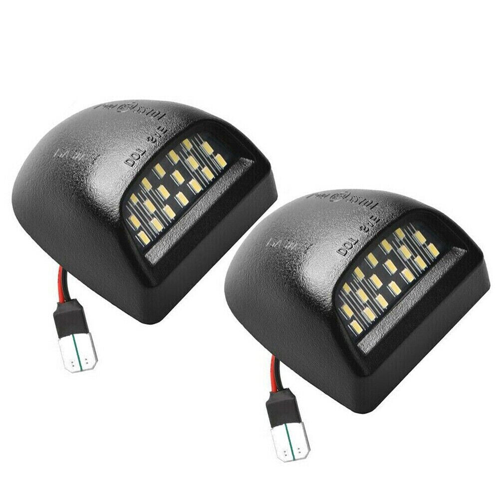 Prime Goods for 00-06 Chevy Tahoe Suburban GMC Yukon XL LED License Plate Light Lamp Pair - Black