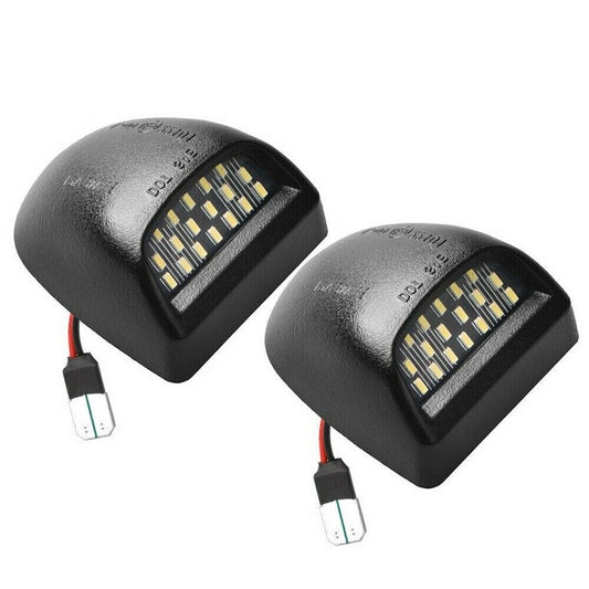 Prime Goods for 00-06 Chevy Tahoe Suburban GMC Yukon XL LED License Plate Light Lamp Pair - Black