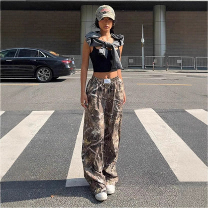 🧢 Women's Y2K Camouflage Cargo Pants
