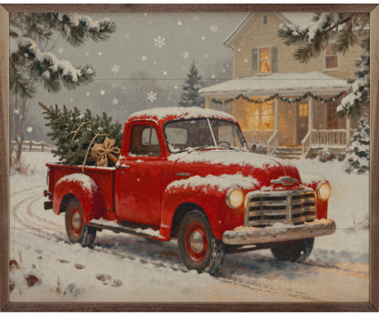 Kendrick Home Bringing Christmas Home Red Truck