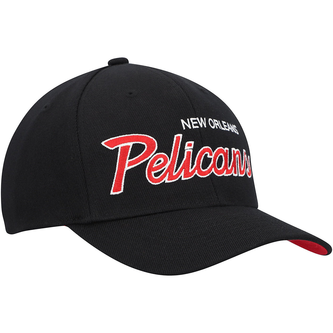 Mitchell & Ness Men's NBA Team Script 2.0 Stretch Snapback Pelicans Snapback Caps