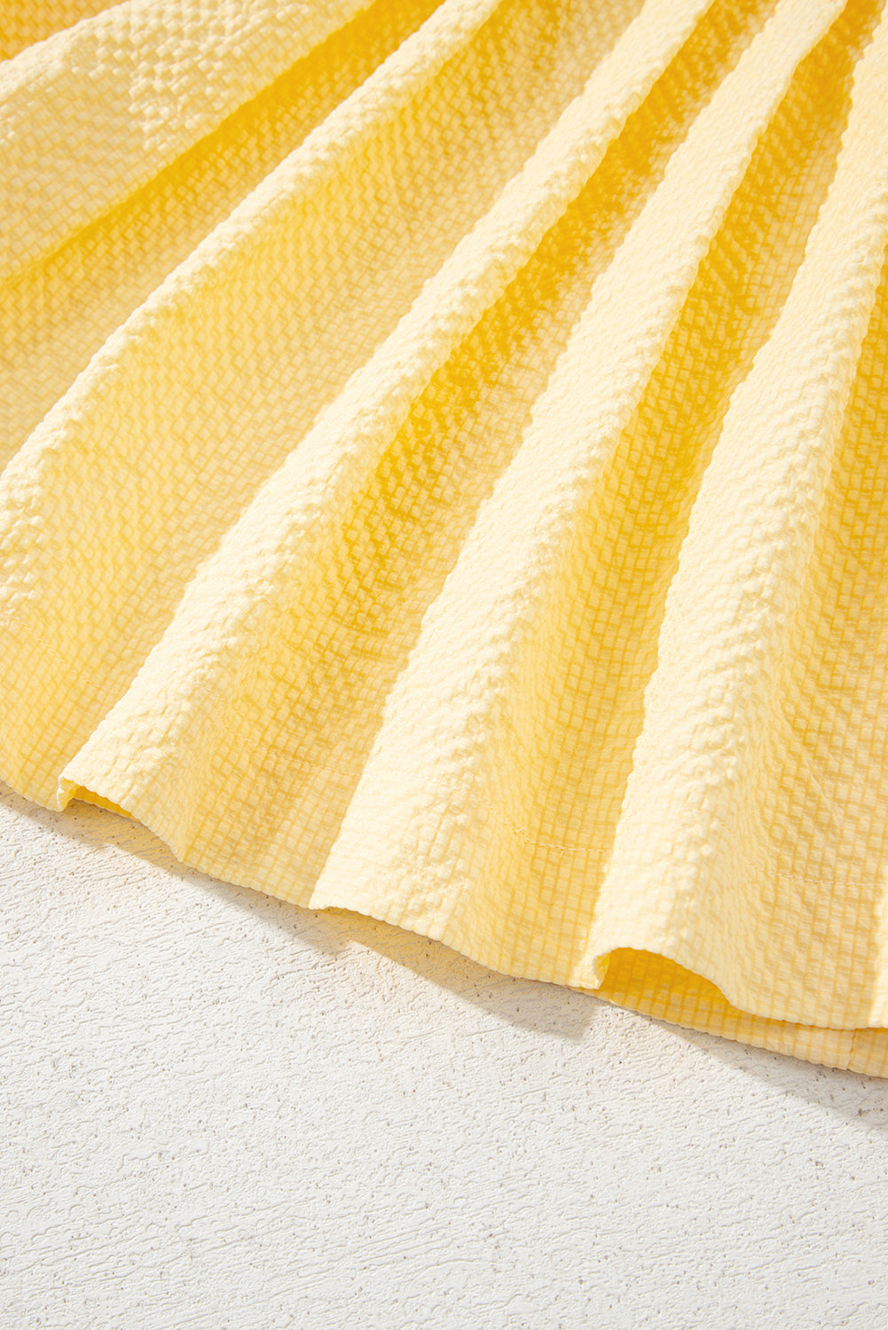 Threaded Pear Kenzie Notched Pleated Tank Top