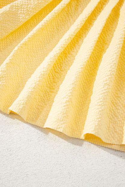 Threaded Pear Kenzie Notched Pleated Tank Top