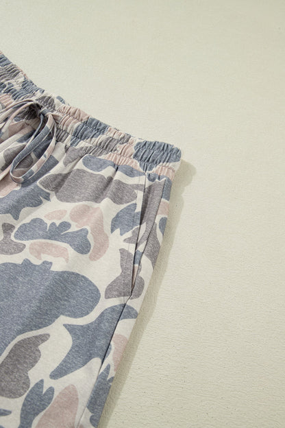 Threaded Pear Mya Camo Loose Tee Set