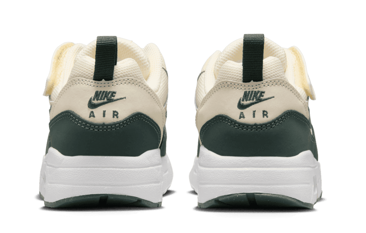 Nike Preschool Air Max 1 EasyOn Pale Ivory/White/Vintage Green