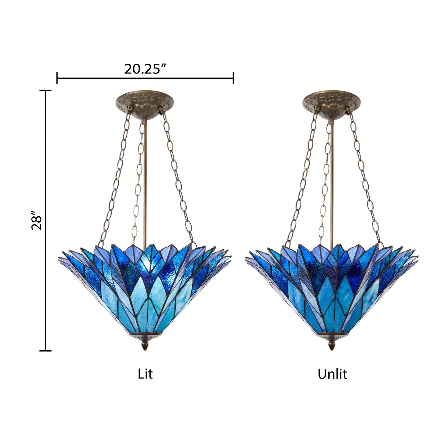 Blue/Antique Bronze-
