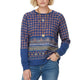 Blue Multicolor Print