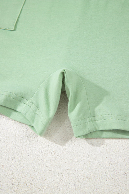 Threaded Pear Vivienne Half Sleeve Knit Romper