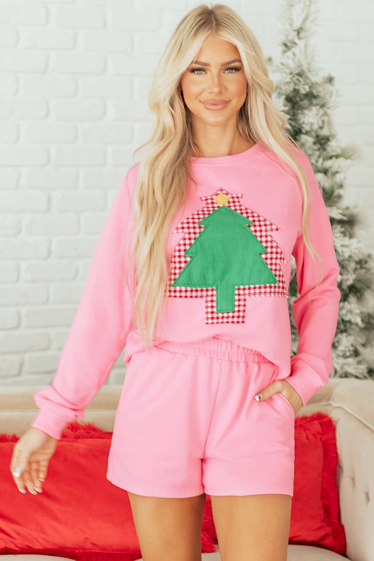 Threaded Pear Elaina Pullover 2pcs Short Set