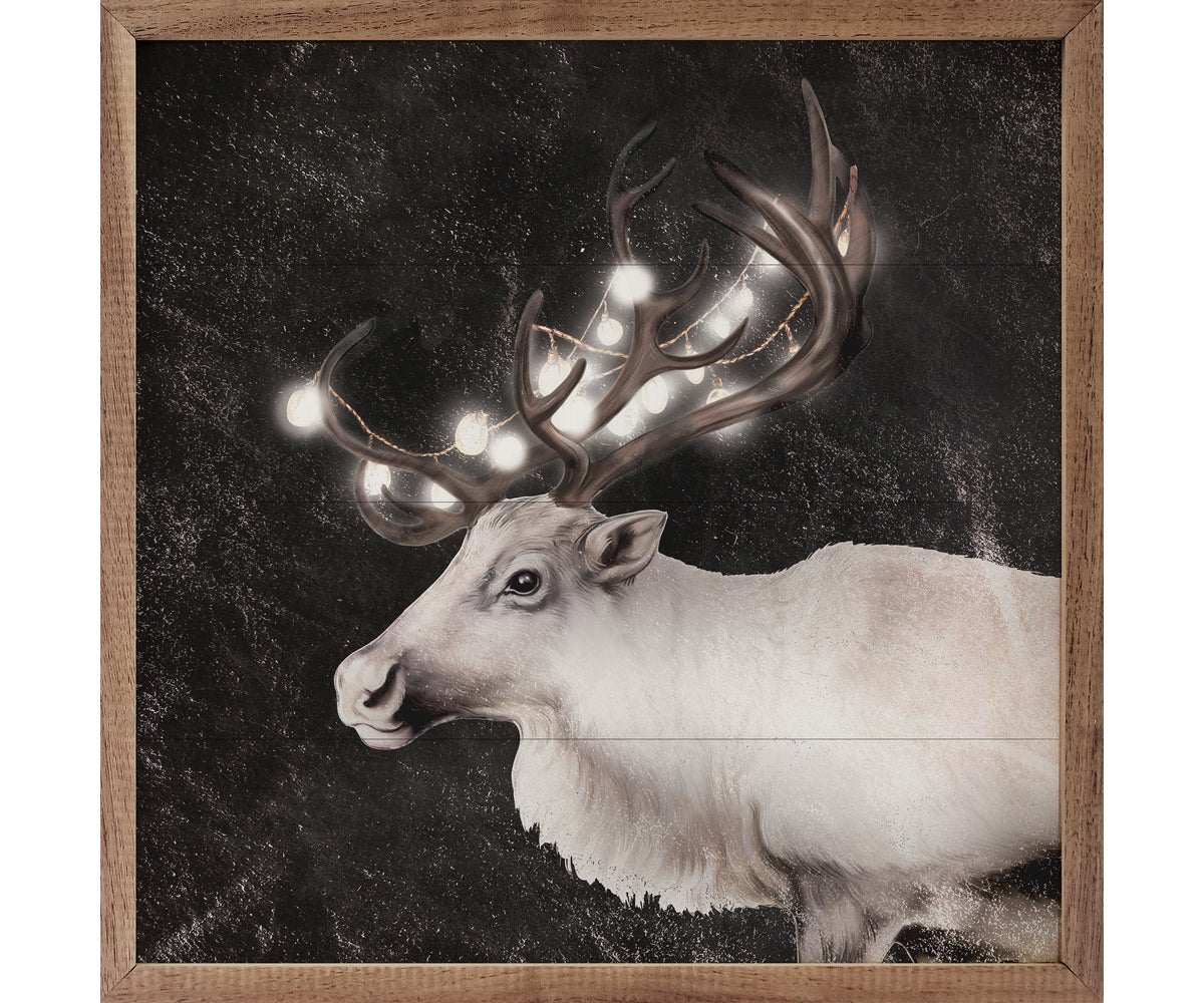 Kendrick Home Glowing Reindeer Black