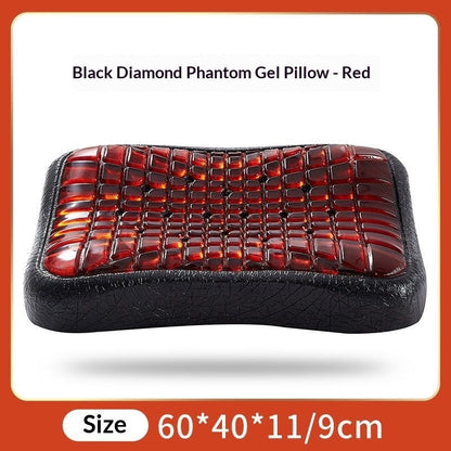 Black Diamond Phantom Gel Memory Foam Pillow – Slow-Rebound Cooling Support in Green & Red