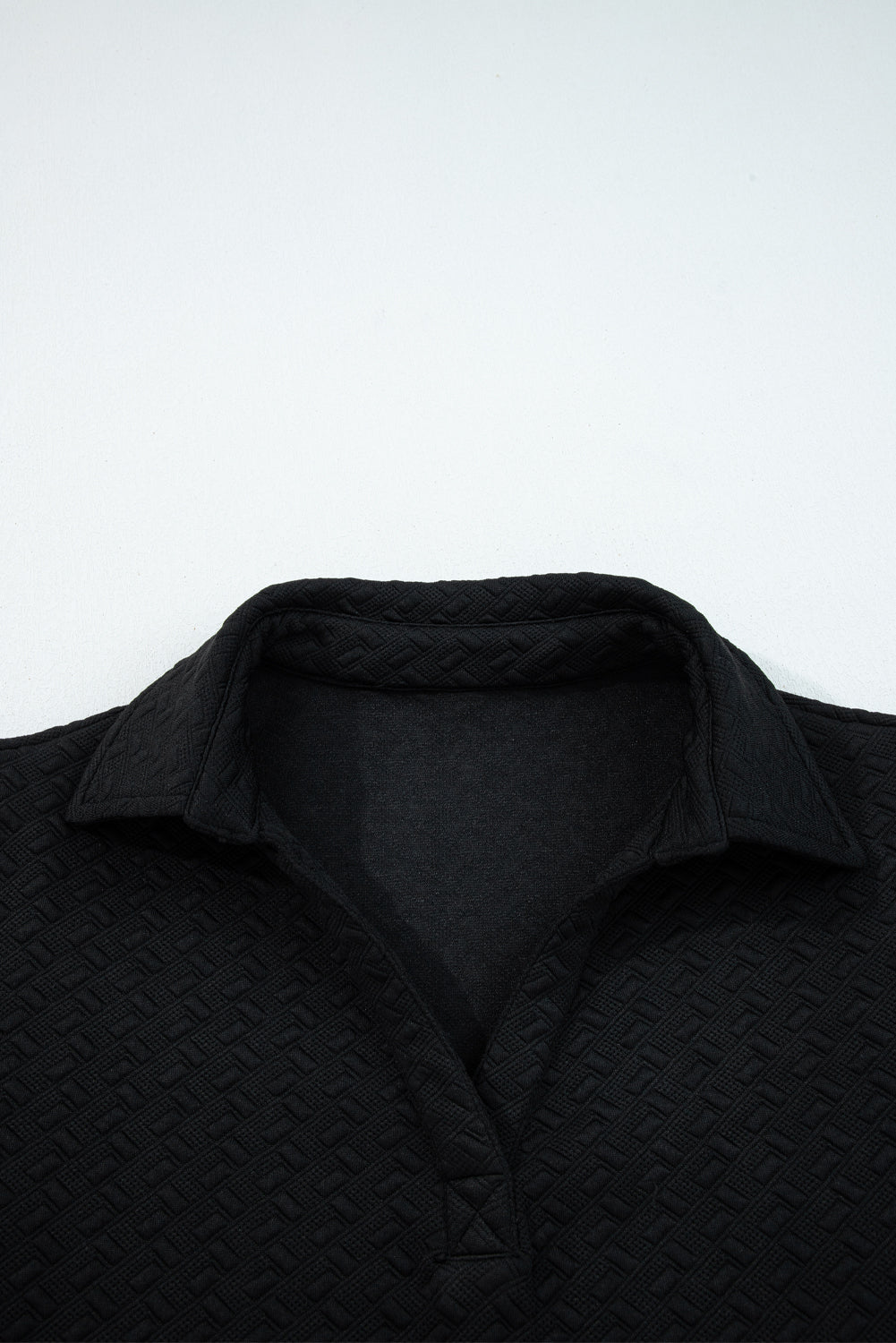 Threaded Pear Keziah Patchwork Polo Collar Pullover