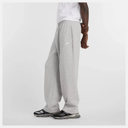 New Balance Sport Essentials Straight Leg Men's Fleece Pants — Gray
