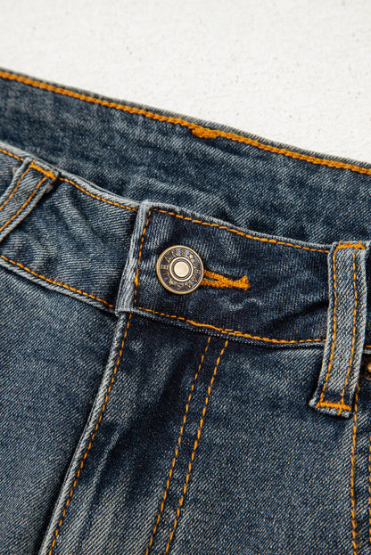 Threaded Pear Alaya Straight High Waist Jeans