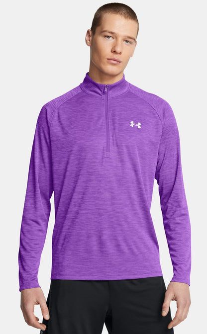 Under Armour Men's Long Sleeve Tech Textured 1/2 Zip High Neck Long Sleeve Shirts