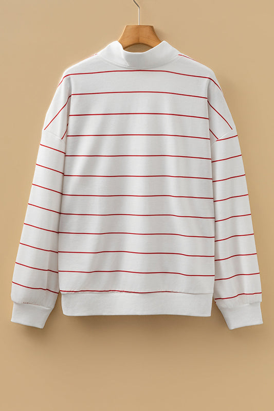 Threaded Pear Skyler Print Drop Shoulder Long Sleeve Top