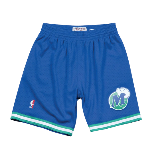 Mitchell & Ness NBA Swingman Dallas Mavericks Road 1998-99 Men Shorts Royal/Green