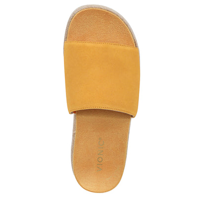Amber Yellow Suede-