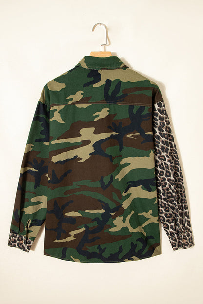 Threaded Pear Kiara Patchwork Oversize Shacket